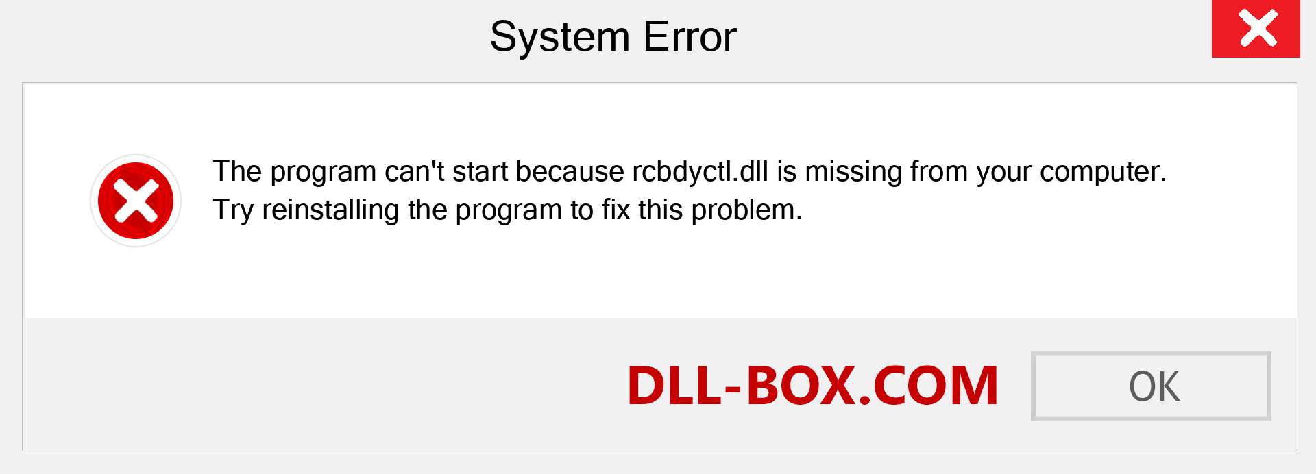  rcbdyctl.dll file is missing?. Download for Windows 7, 8, 10 - Fix  rcbdyctl dll Missing Error on Windows, photos, images